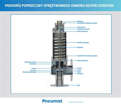 Schemat lub przekrój systemu bezpieczeństwa TOP-SPRING