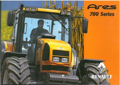 The Renault Ares 710RZ tractor on a field