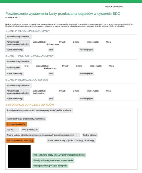 Infografika przedstawiająca ścieżkę obiegu Karty Przekazania Odpadów (KPO) w systemie BDO