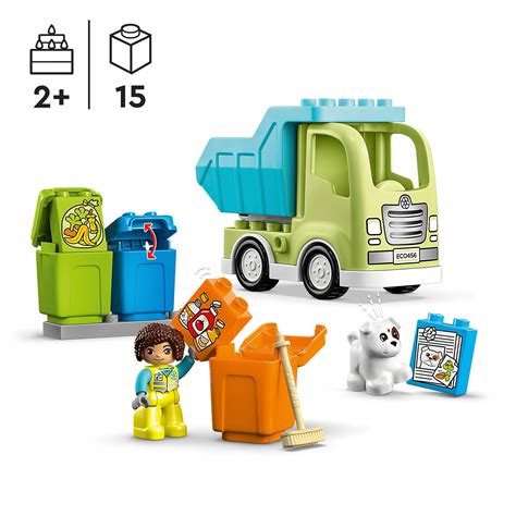 Zestaw LEGO DUPLO Ciężarówka recyklingowa z dziećmi sortującymi śmieci