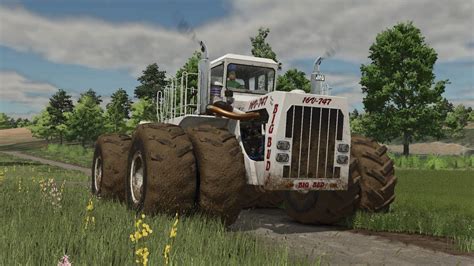 Traktor Big Bud 747 z rozbudowanymi maszynami w Farming Simulator 17