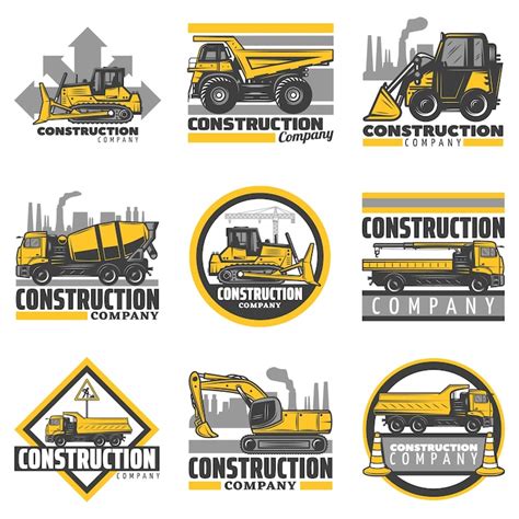 Logo JCB na tle różnorodnej floty maszyn budowlanych