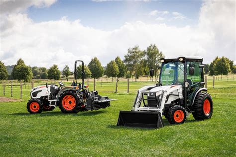Thematic photo of Bobcat compact tractor at work in a field