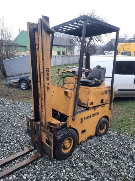 Thematic photo of an old Polish RAK forklift with a C330 engine