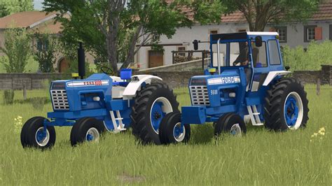 Photo showing the difference in lamps between European and American versions of Ford 6X series tractors
