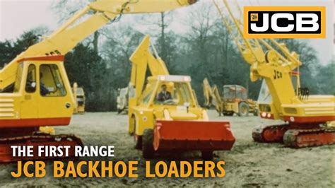 Historical image of the first JCB backhoe loader