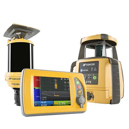 Wizualizacja działania systemu Topcon mmGPS z połączonym pomiarem satelitarnym i laserowym