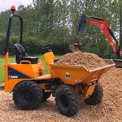 Thematic photo of a mini dumper on a construction site