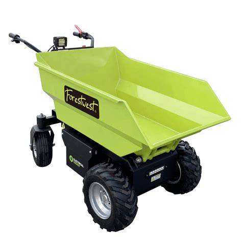 Photo of an electric mini dumper in action