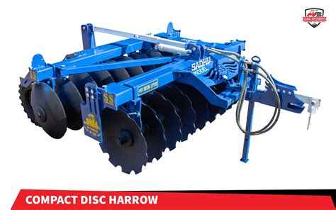 Detailed photo of the Mega disc harrow with focus on bor steel discs