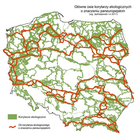 Mapa głównych korytarzy transportowych w Niemczech z oznaczeniem kluczowych punktów kontrolnych