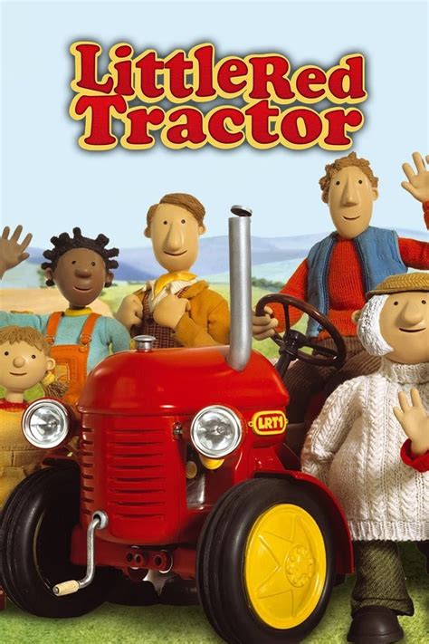 The Little Red Tractor character art with his friend Stan on a farm
