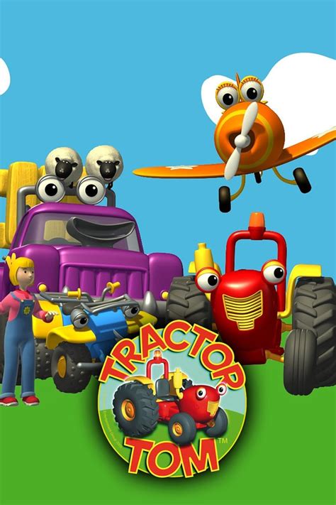 Tractor Tom and his friends on the farm, including other vehicles and animals