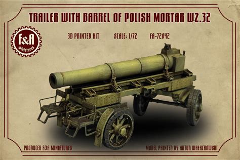 Schemat budowy moździerza 220 mm wz. 1932