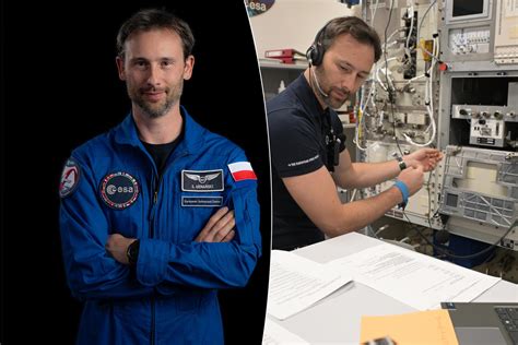 wizualizacja polskiego astronauty w przestrzeni kosmicznej