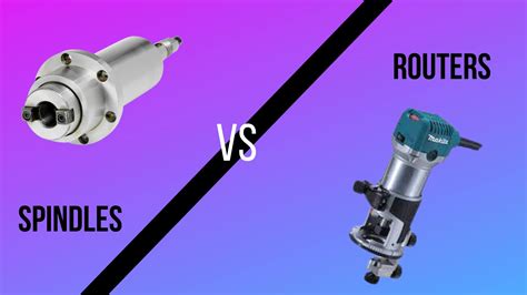 Diagram: comparison of upper-spindle vs lower-spindle router operation