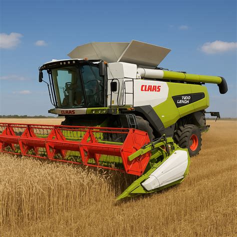 Nowoczesny kombajn zbożowy Claas Lexion