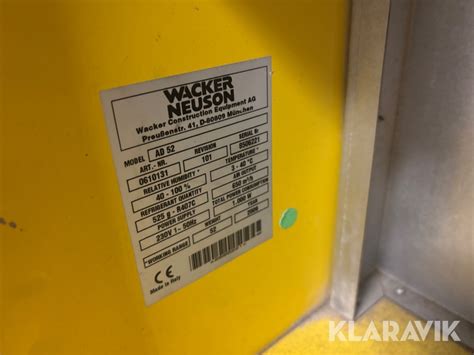 Szczegółowy schemat elektryczny osuszacza powietrza Wacker Neuson AD