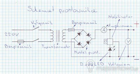schemat działania prostownika