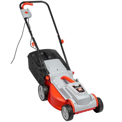Product photo of the NAC LE14-33-PB-C 1400W electric lawn mower.