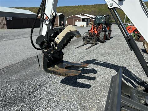 Visual representation of various attachments for Bobcat mini loaders
