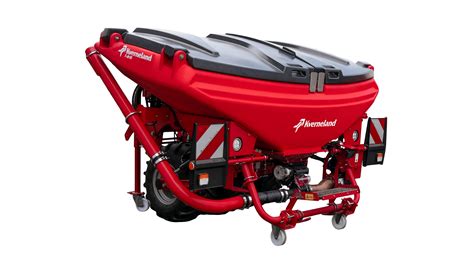 Photo of a tractor with both front and rear mounted Kverneland spreaders
