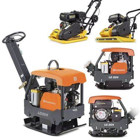 Zagęszczarka rewersyjna Husqvarna LG204 w pracy