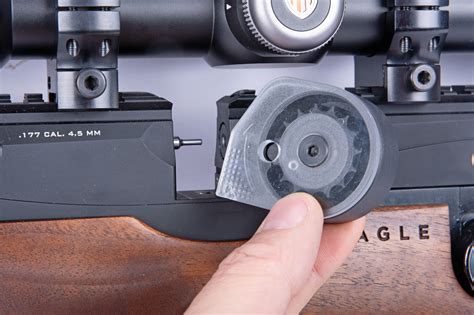 Diagram showing common magazine fault in airguns
