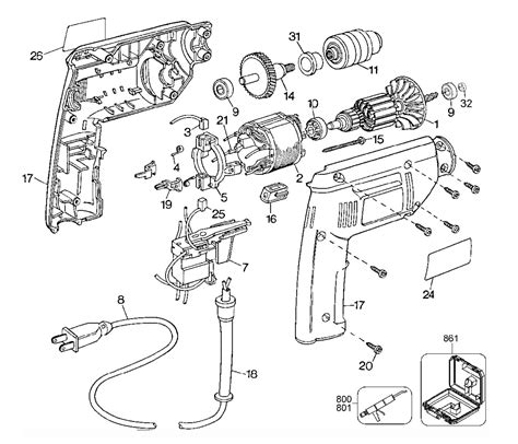 Exploded view diagram of an airgun mechanism