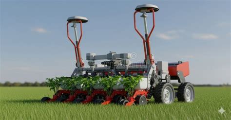 Thematic photo of a gripper planter working in a field