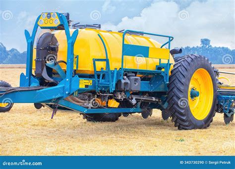 Thematic photo of modern agricultural machinery in the field