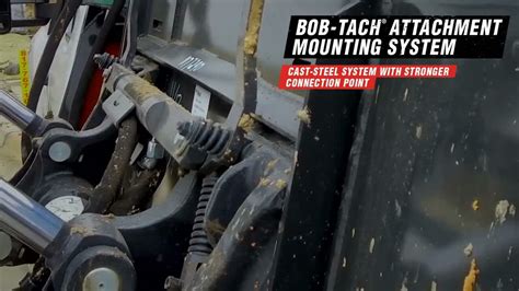 Diagram showing the Bob-Tach attachment system