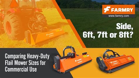 Infographic comparing different flail mower models