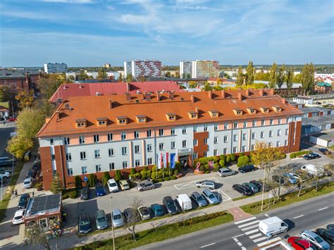 Widok na miasto Lubartów z elementami przemysłowymi