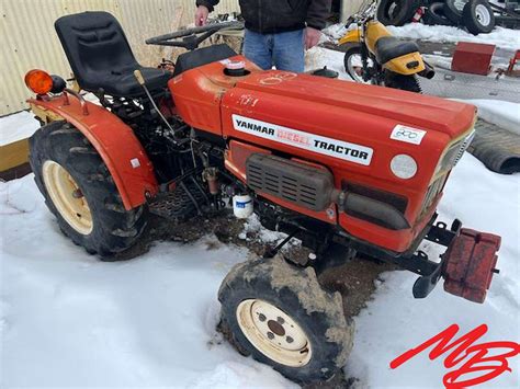 Thematic photo of a Yanmar tractor with visible, well-preserved original stickers
