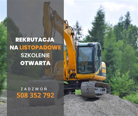 Szkolenie operatorów maszyn budowlanych