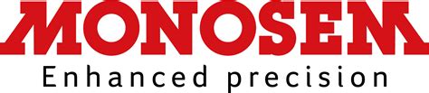 The Monosem company logo and a historical photo of their early machinery evolution, transitioning from planters to mechanical and then pneumatic seeders.