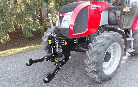Zetor tractor with front linkage (TUZ) and attached ballast