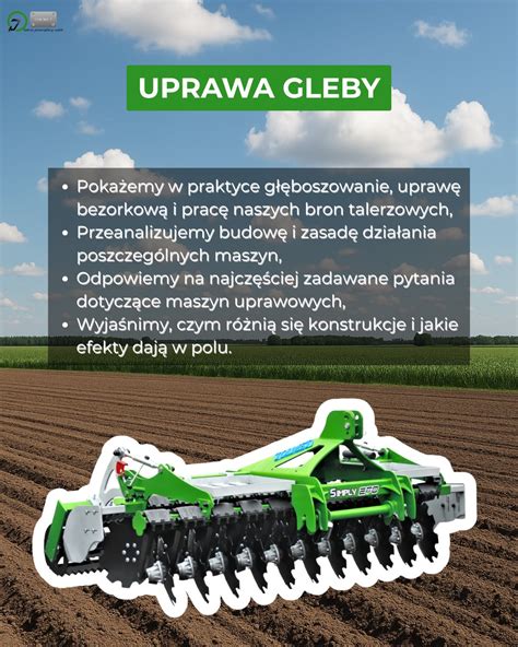 Schemat działania bron talerzowych na glebę