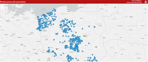 Mapa lokalizacji centrów handlowych i punktów sprzedaży bielizny w Polsce