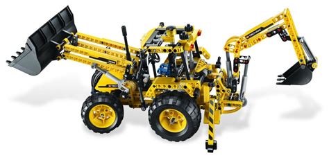 schemat budowy koparko-ładowarki LEGO Technic 8069