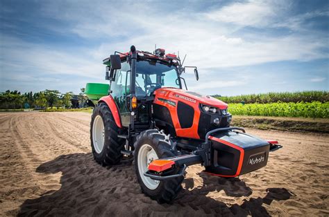 Schemat działania autonomicznego ciągnika Kubota Agri Robo KVT z systemami wykrywania przeszkód