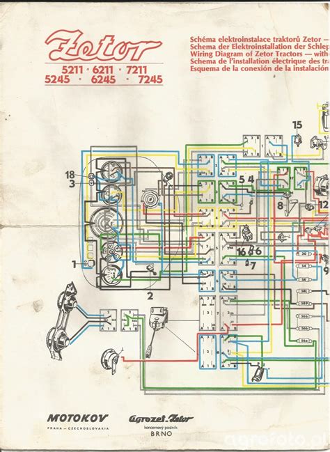 Schemat silnika Zetor serii Z-8602