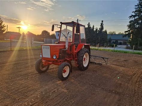 Thematic photo of a Władimirec T25 tractor with a suspended sprayer