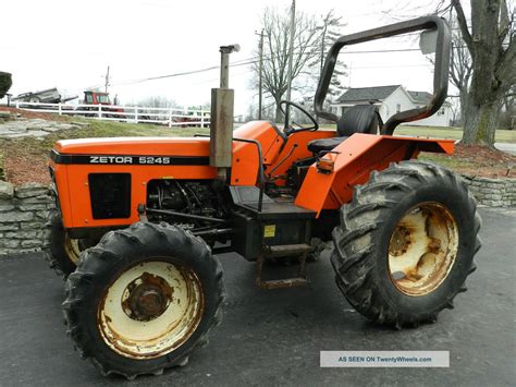 Zetor tractor with front loader working in a field