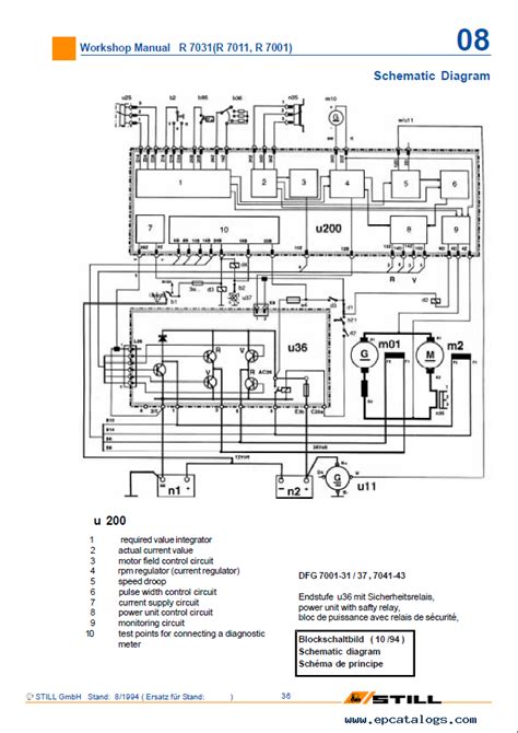 Diagram of Still R70 electrical system or U-200 board