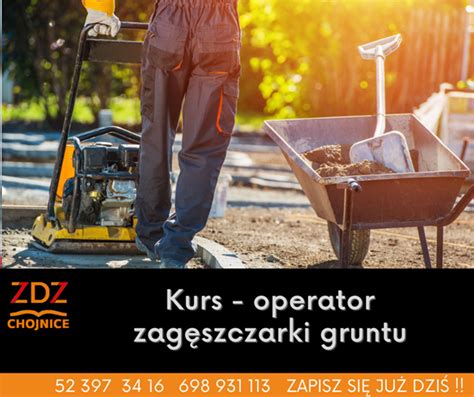 Operator zagęszczarki w trakcie szkolenia