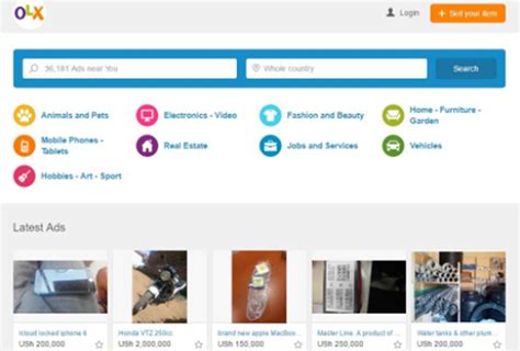 The OLX website interface showing a search for ZIL drilling rigs, with various listing cards displayed