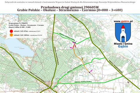 zdjęcie drogi gminnej w złym stanie lub schemat planowanych remontów