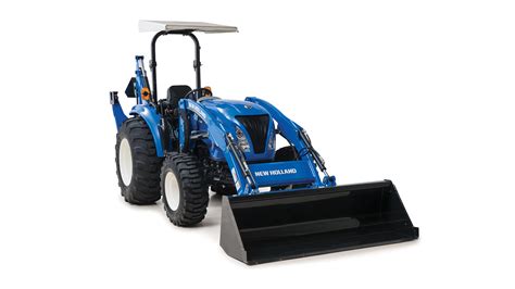 Thematic photo of a New Holland TD70D tractor with a front loader working on a farm or construction site